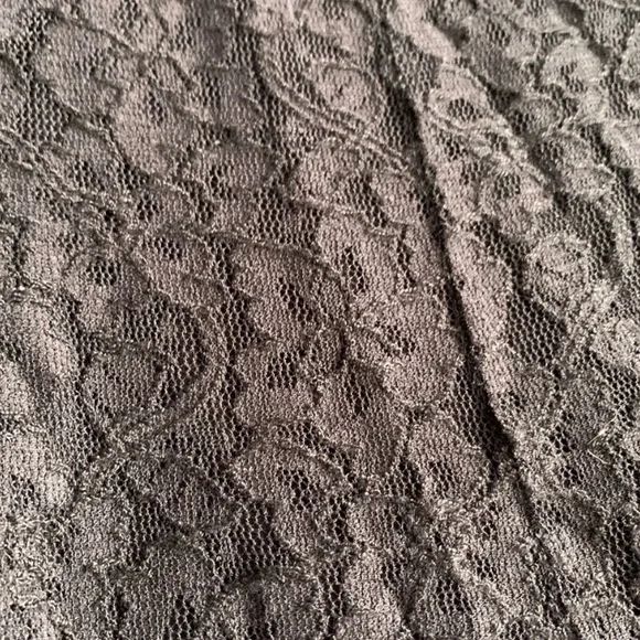 Susan Graver Black Lace Floral Lined Maxi Skirt - Picture 6 of 7